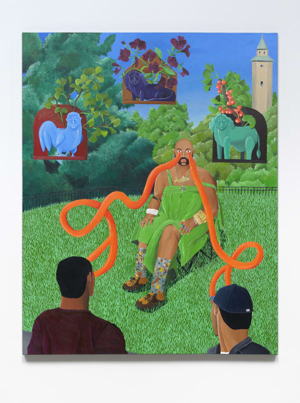 Devin Osorio Masculinidad No Verbal, 2022 Acrylic on canvas 60 x 48 inches