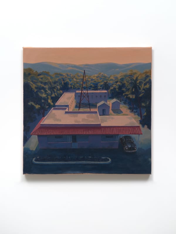 José Morbán La 40, (c. 1959), 2022 Oil on linen 21 x 21 inches